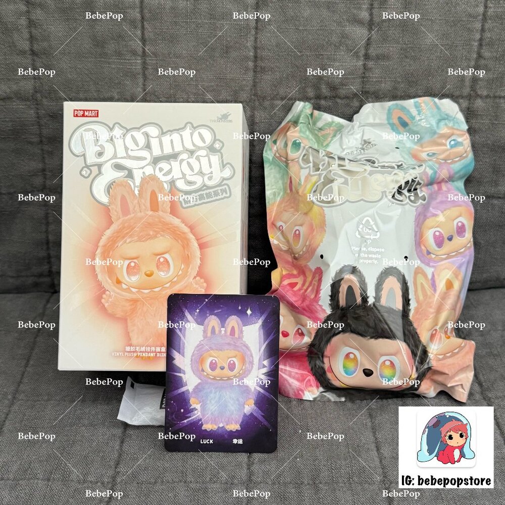 LUCK | THE MONSTERS Big into Energy Series-Vinyl Plush Pendant Blind Box